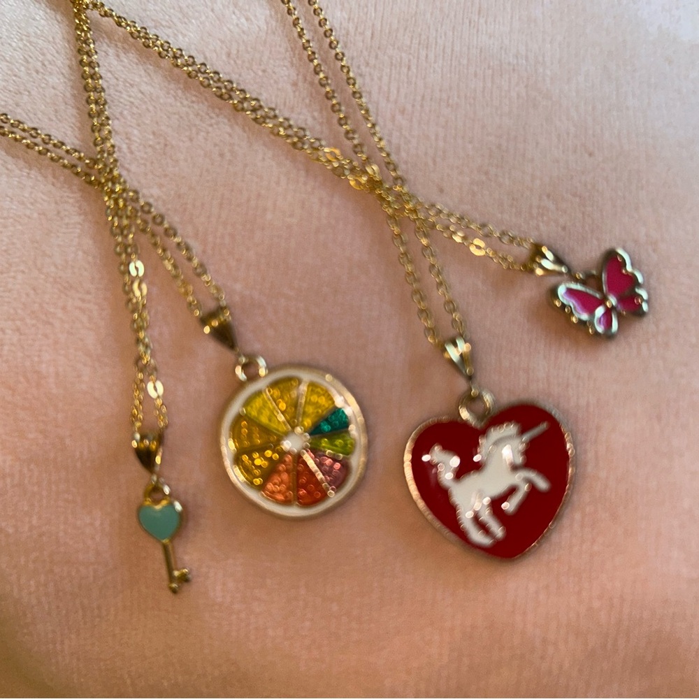 Blue🩵Key🔑 Necklace - Picture 8 of 11